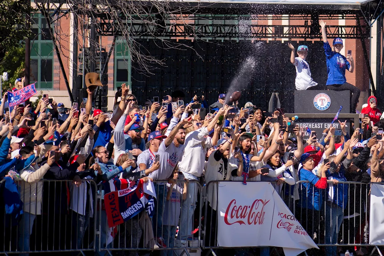 Texas Rangers Fans Were on Top of the World at World Series Victory Parade in Arlington