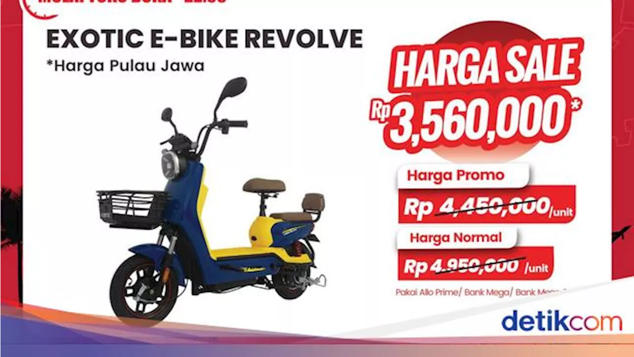 2 Sepeda Listrik Diskon Besar di Transmart Full Day Sale, Harganya Semurah Ini!