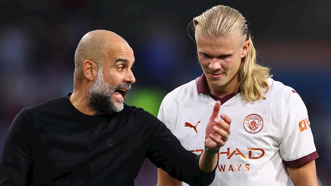 Pep Guardiola rassure sur l'état d'Erling Haaland, blessé et sorti à la pause