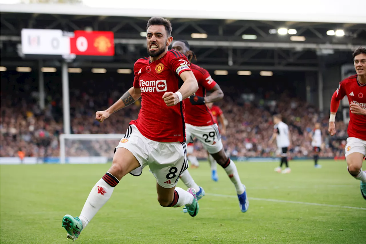 Fernandes strikes late as Man Utd win at Fulham