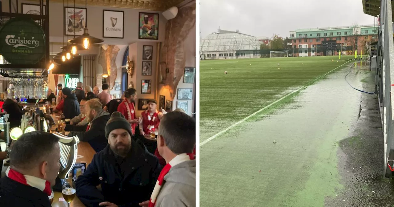 TV: Vattendramat inför SIF-matchen – här laddar fansen upp