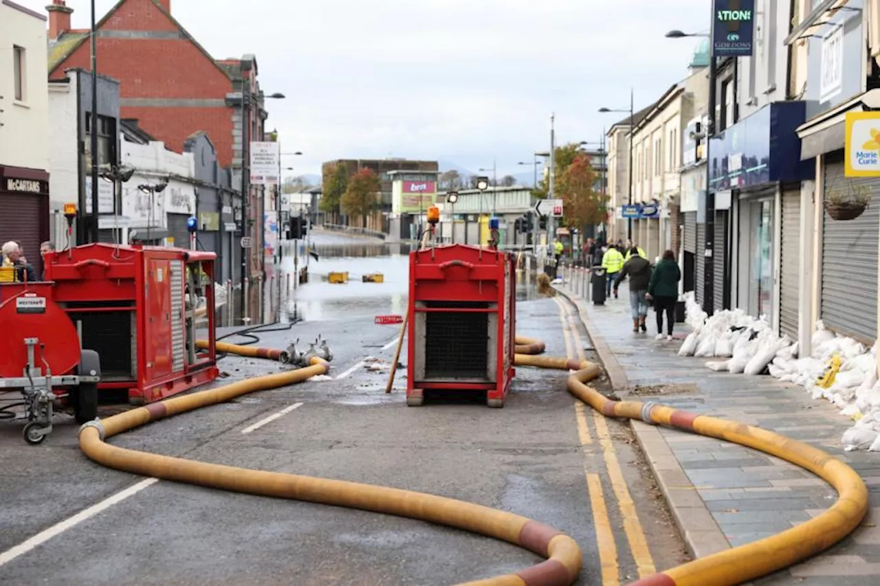 Pumping operation continues in flood-stricken Downpatrick