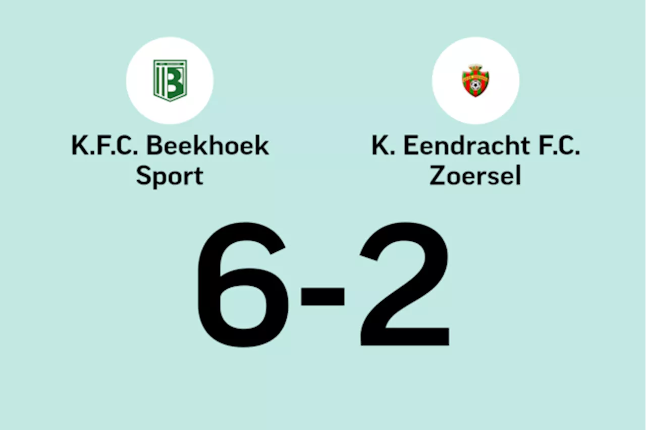 Beekhoek verslaat Zoersel na hattrick Vandeweyer