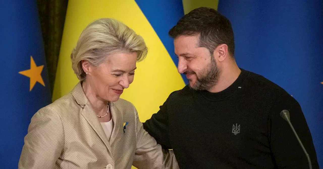 Russian attacks injure 14 in Ukraine as Zelenskiy meets von der Leyen in Kyiv