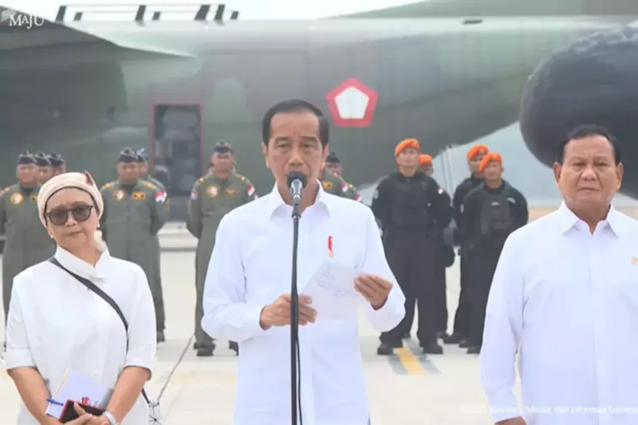 Jokowi Resmi Melepas Pengiriman Bantuan Kemanusiaan Rakyat Indonesia untuk Palestina