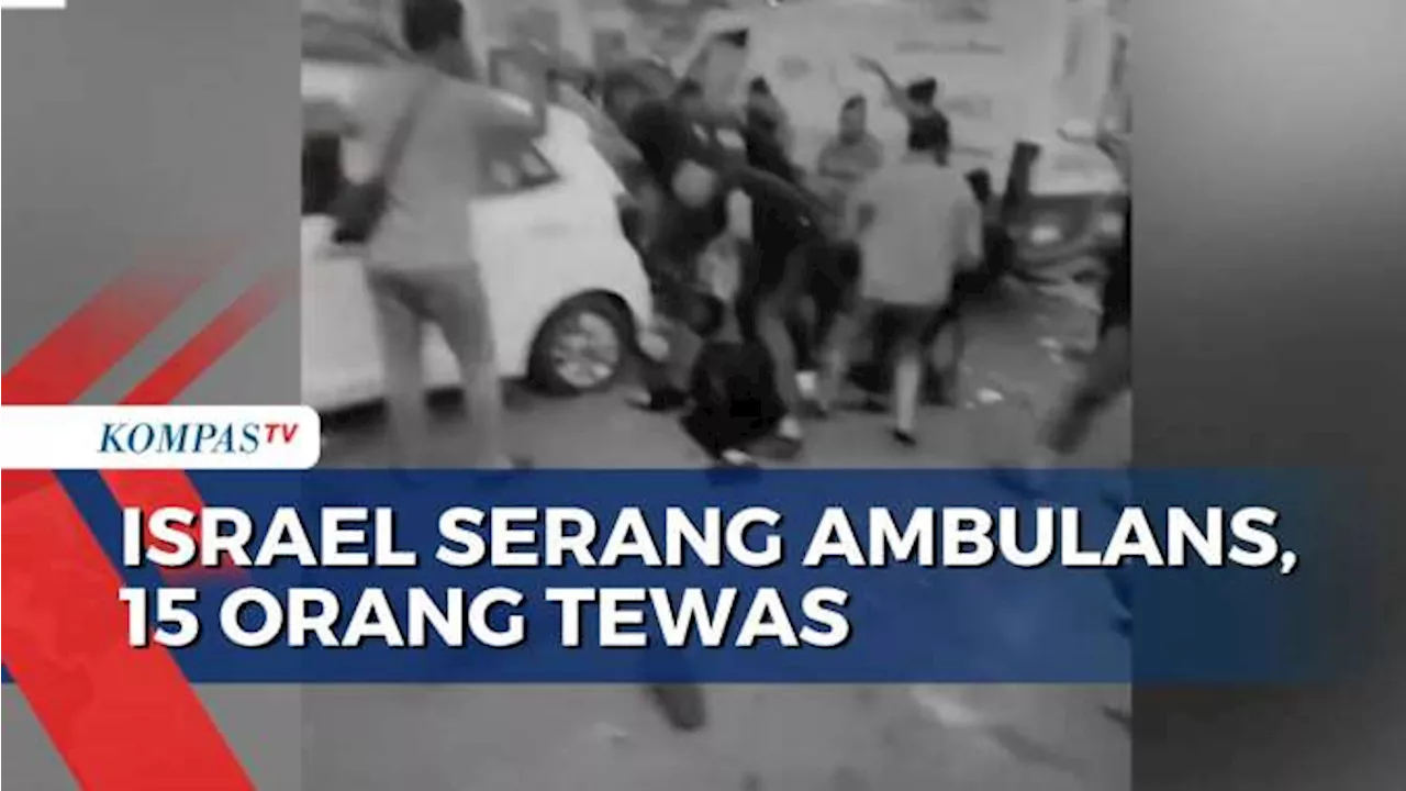 Iring-Iringan Ambulans di Dekat RS Shifa Gaza Diserang Israel, 15 Orang Tewas!