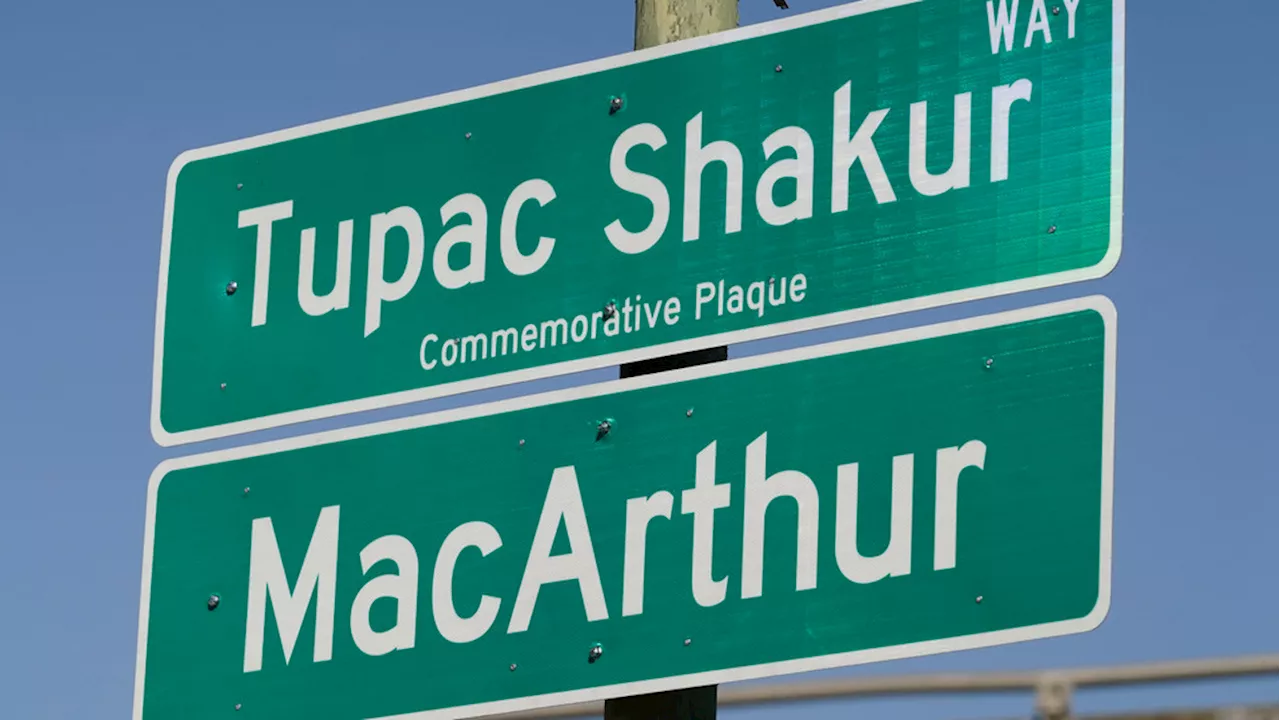 California street named for hip hop legend Tupac Shakur, 27 years after his death