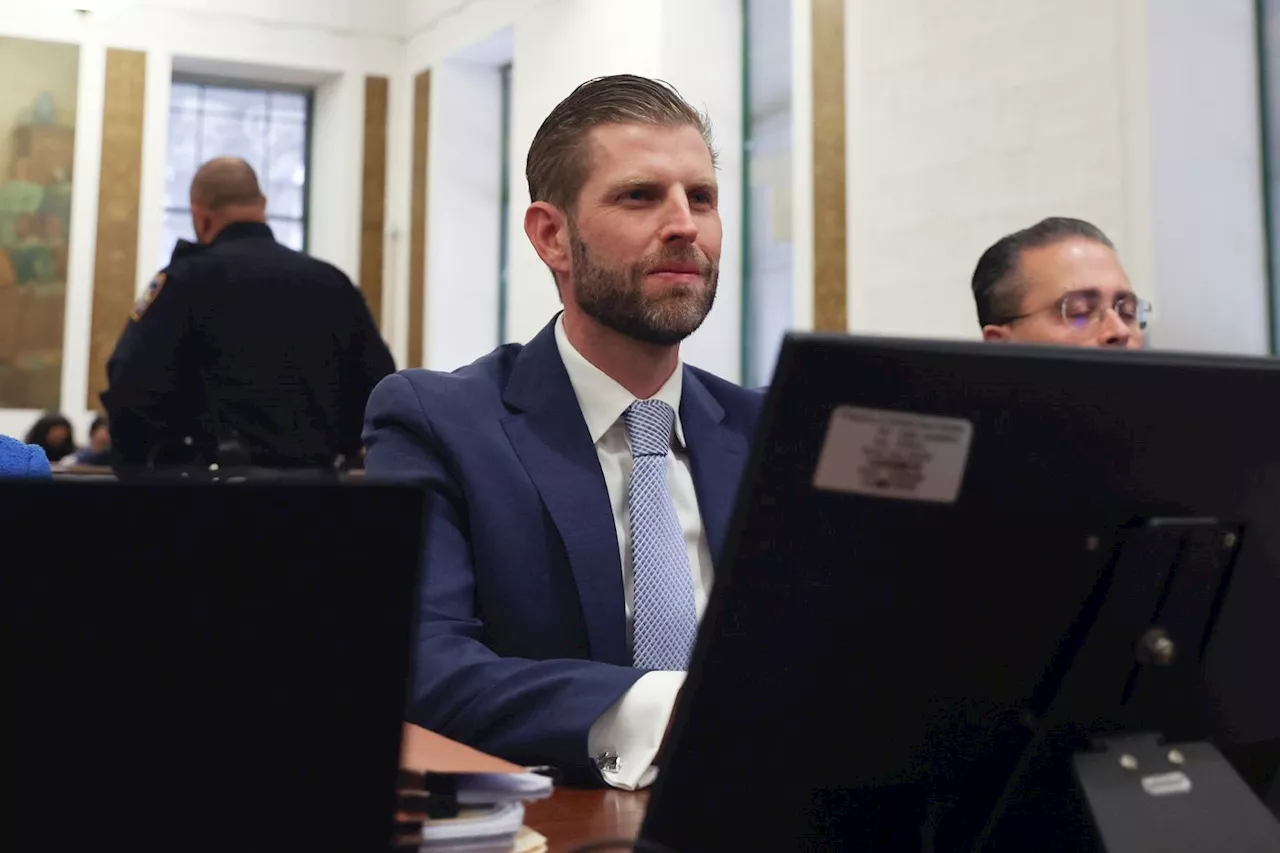 «Mon père est gonflé à bloc» pour témoigner à son procès civil, proclame Eric Trump