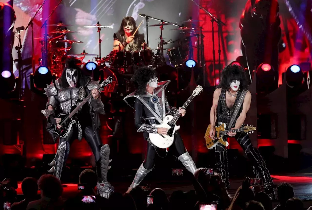 Kiss delivers a rock and roll spectacle one last time at the Hollywood Bowl