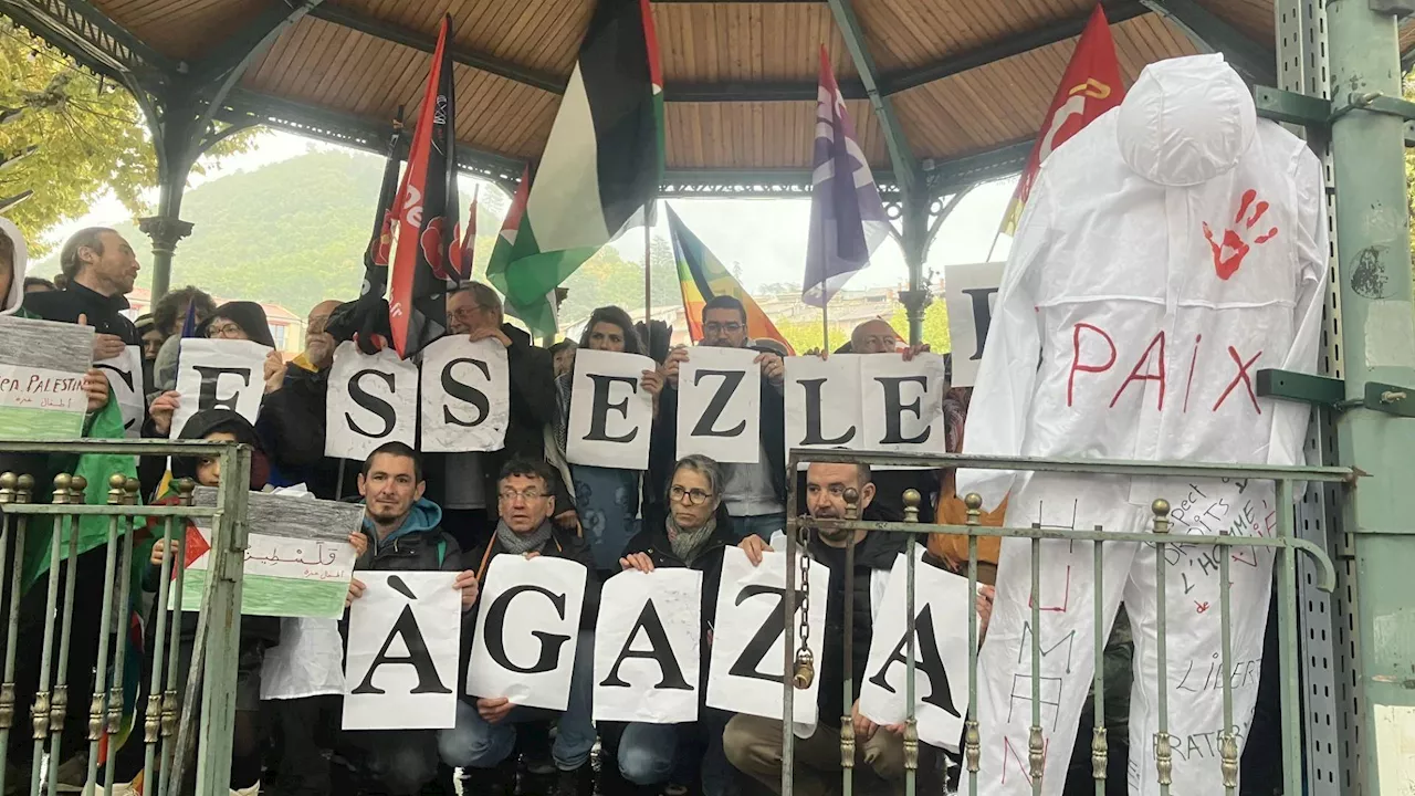 Digne-les-Bains: un rassemblement de 200 personnes pour apporter leur soutien au peuple palestinien