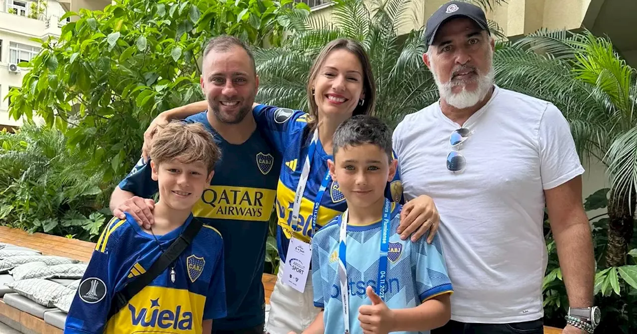 Pampita y su enorme gesto con el nene que rifó su PlayStation para seguir a Boca a Río de Janeiro