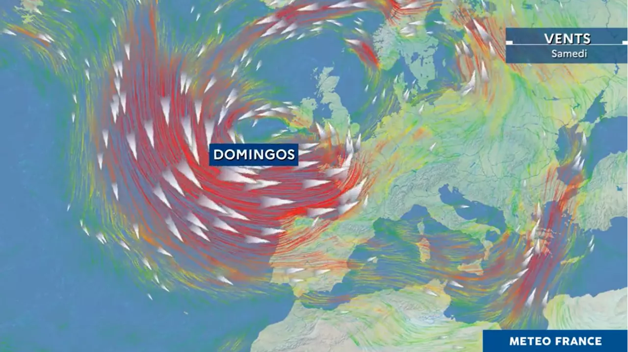 Tempête Domingos : vigilance orange « vents » et « vagues-submersion » dans 10 départements