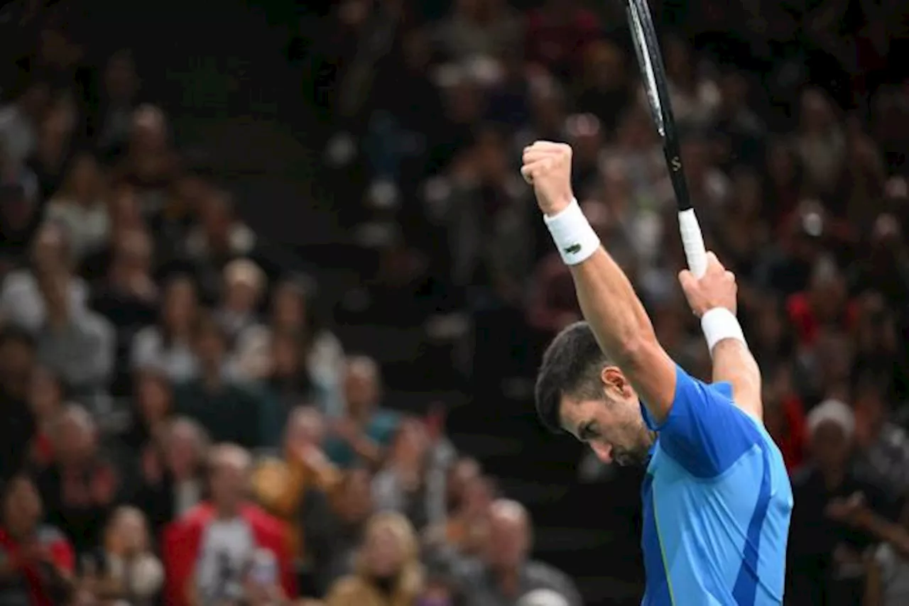 Djokovic s'en sort contre Rublev et rejoint Dimitrov en finale du Rolex Paris Masters