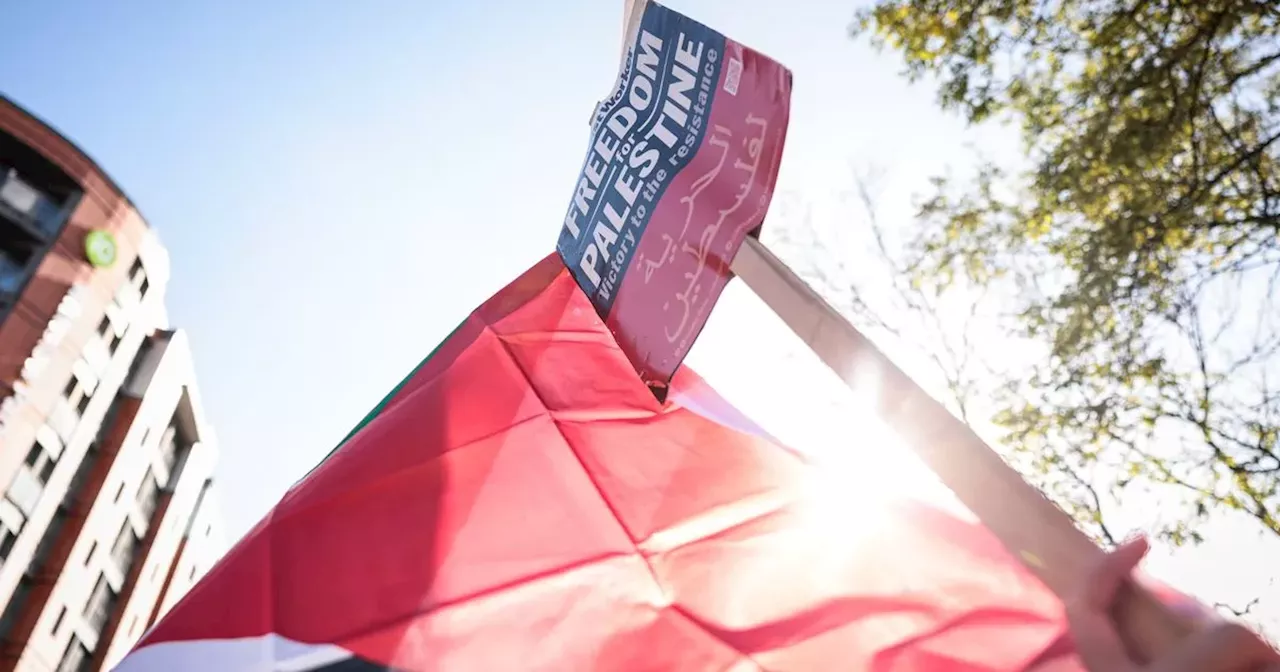 LIVE updates as pro-Palestine demonstrators gather in Manchester