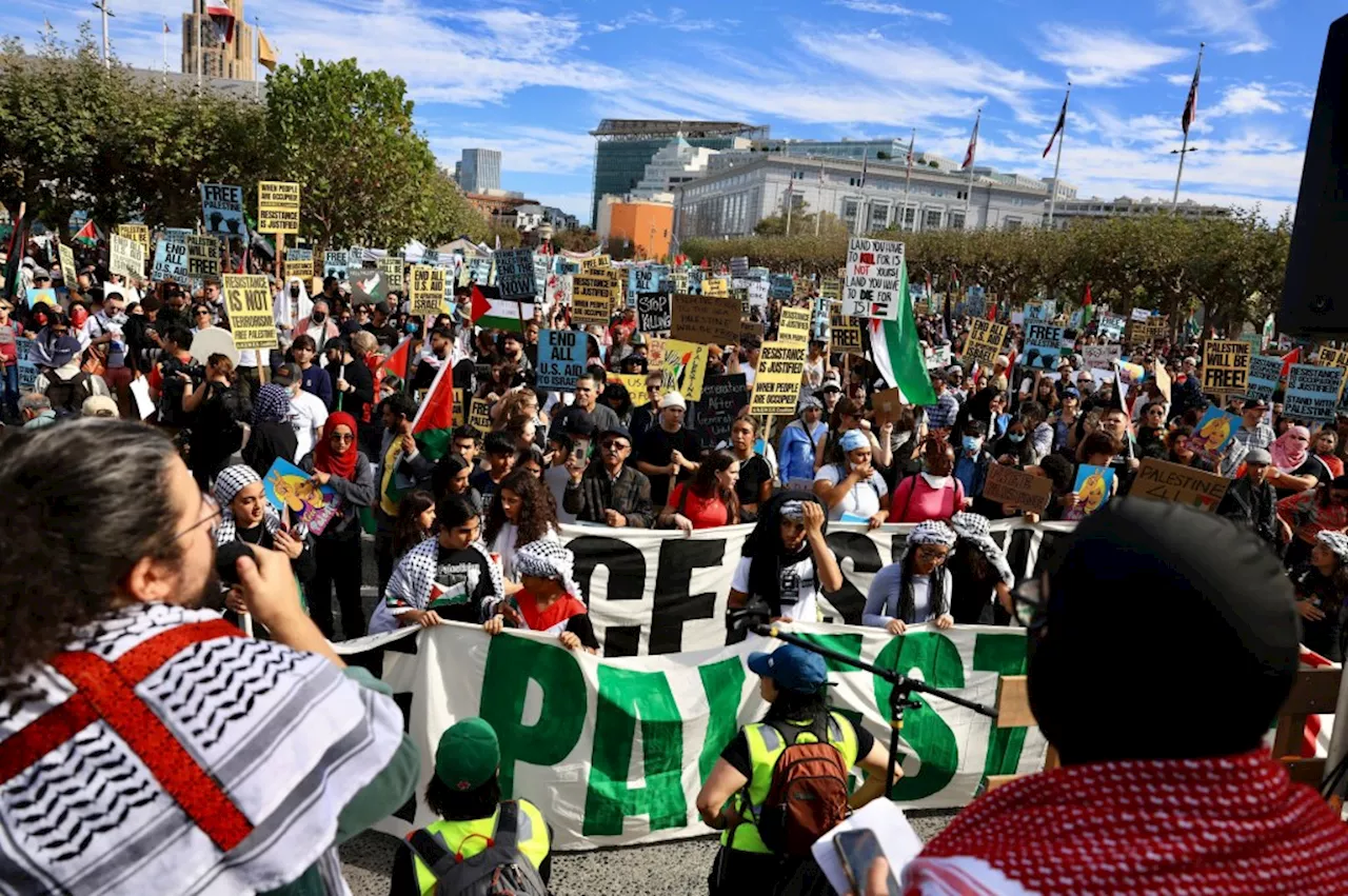 “Children are dying every day”: Thousands march in San Francisco demanding ceasefire in Gaza