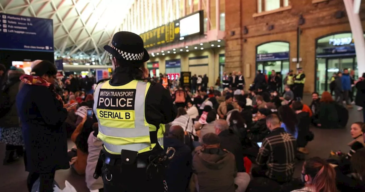 London: Two arrested at pro-Palestinian sit-in at King's Cross station