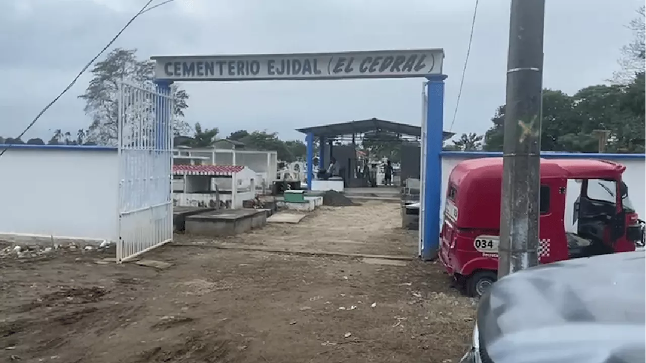 Río Grijalva arrasa con tumbas en Tabasco; piden reubicación del panteón