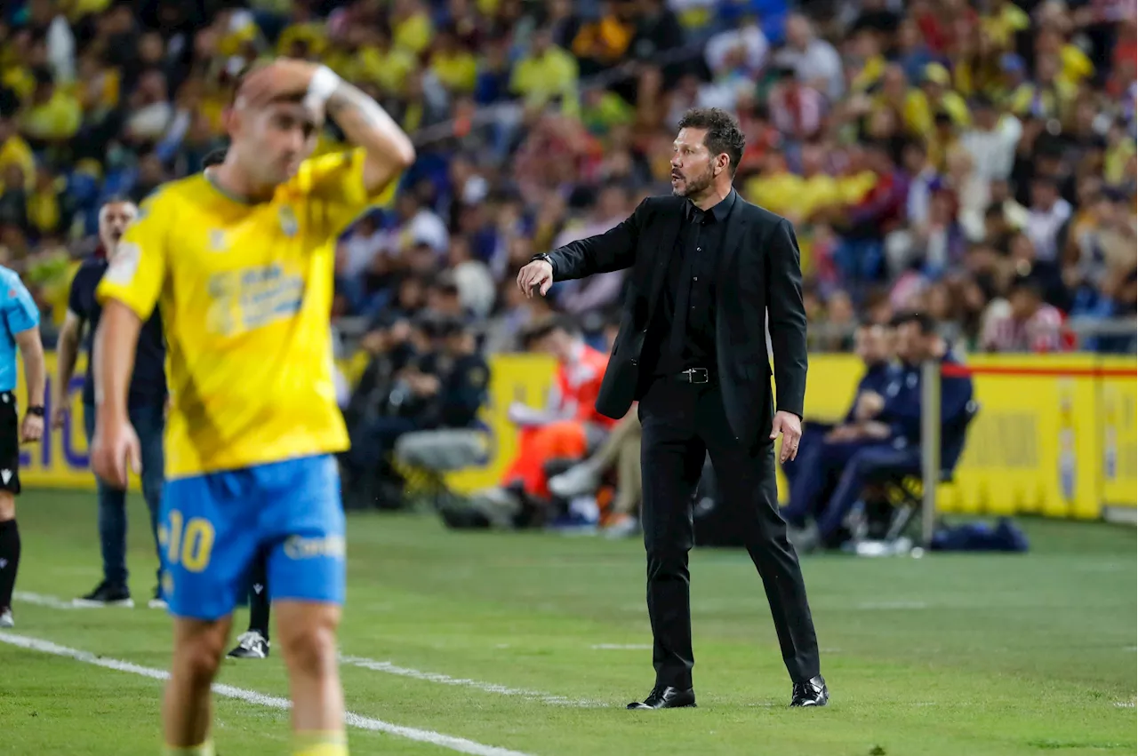 Simeone reconoce el «mal partido» y que Las Palmas mereció la victoria