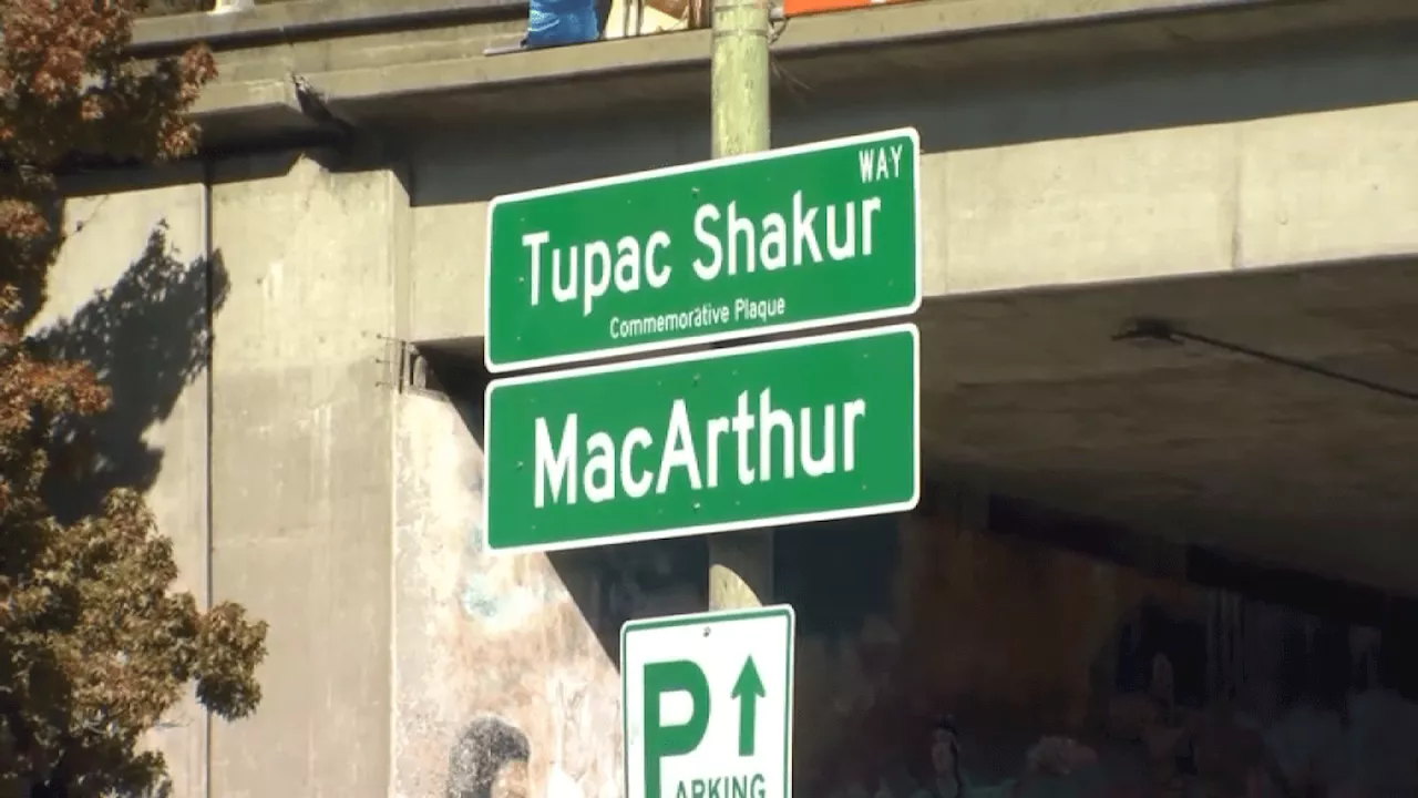 Tupac Shakur Way: Oakland renames stretch of MacArthur Boulevard in honor of rap icon