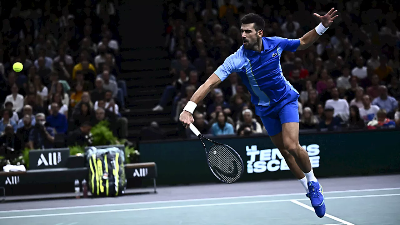 Djokovic bezwingt bei Tennis-Turnier in Paris Jungstar Rune