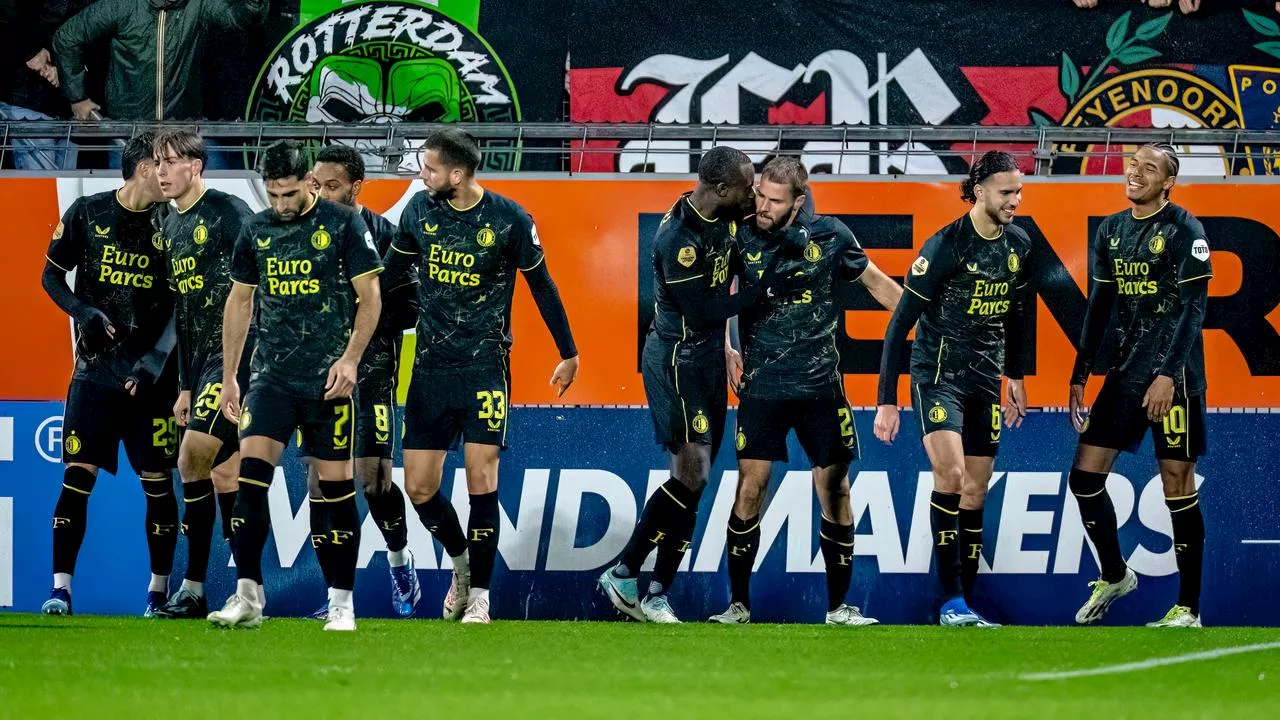 Feyenoord knokt zich naar zege bij tiental RKC ondanks penaltyflater Giménez