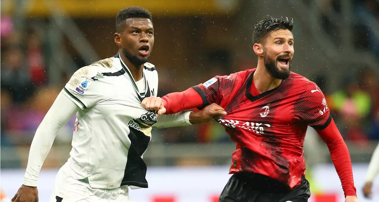 L'AC Milan s'incline contre l'Udinese à trois jours de retrouver le PSG !