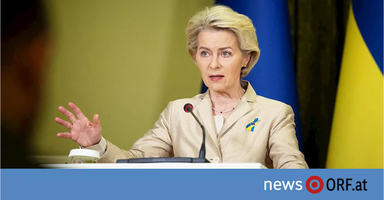 EU-Beitrittsverhandlungen: Von der Leyen lobt in Kiew Fortschritte