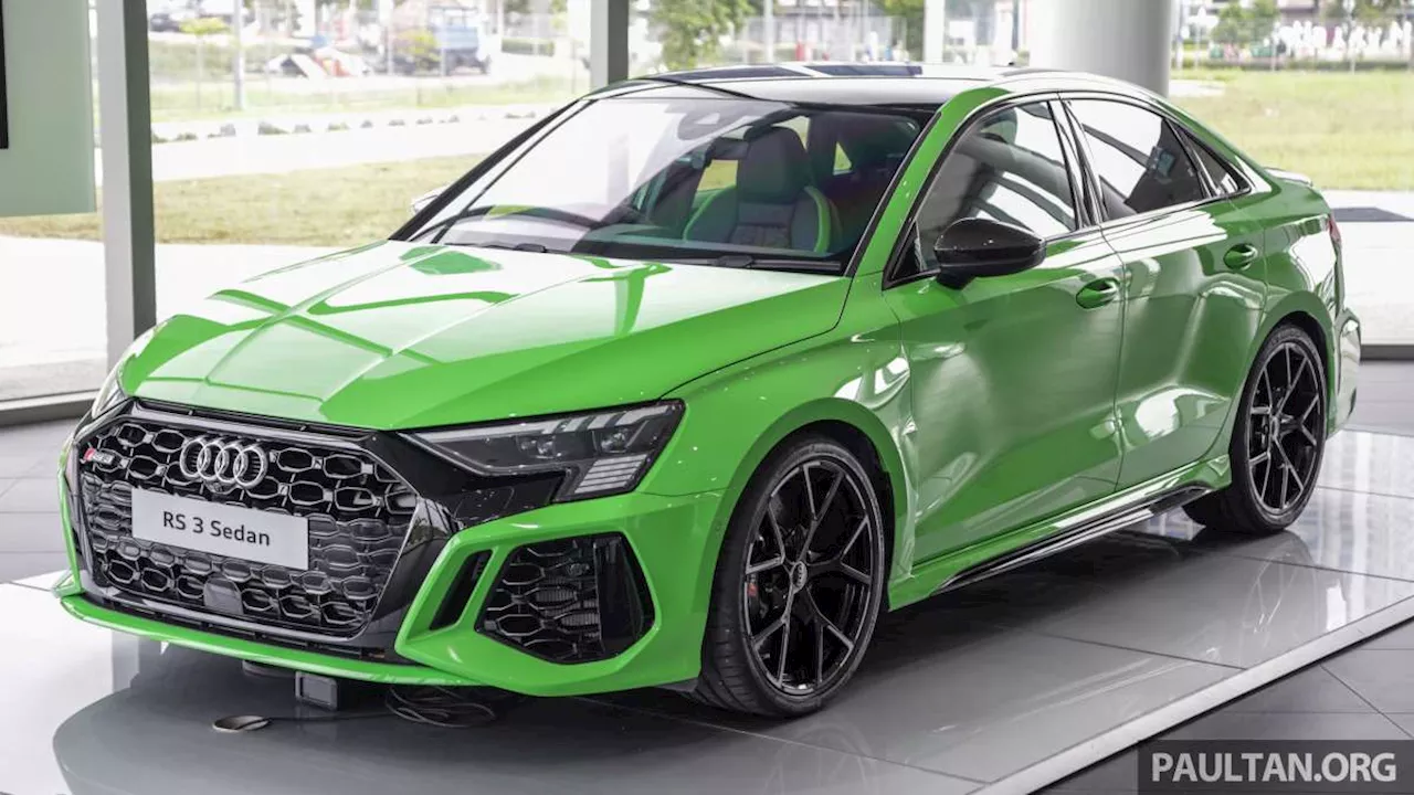 2023 Audi RS3 Sedan in Malaysia – 2.5L turbo, 400 PS, 500 Nm, 0-100 km/h in 3.8s, from RM650k to RM750k