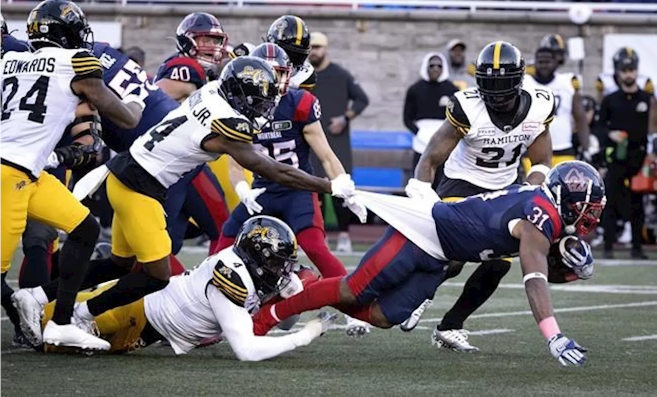 Fajardo throws two touchdowns, Alouettes beat Tiger-Cats 27-12 in East semifinal