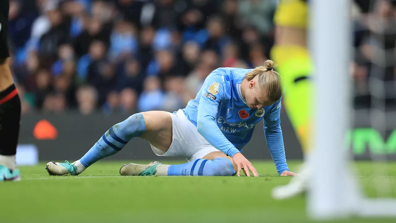 Pep Guardiola provides Erling Haaland injury update as Man City star goes off at half-time...