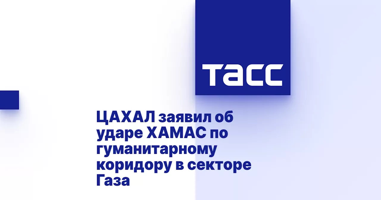 ЦАХАЛ заявил об ударе ХАМАС по гуманитарному коридору в секторе Газа