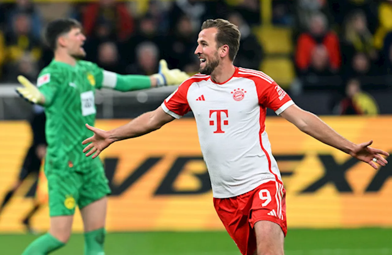 Kane hits hat-trick as Bayern thump Dortmund to keep pace with leaders Leverkusen