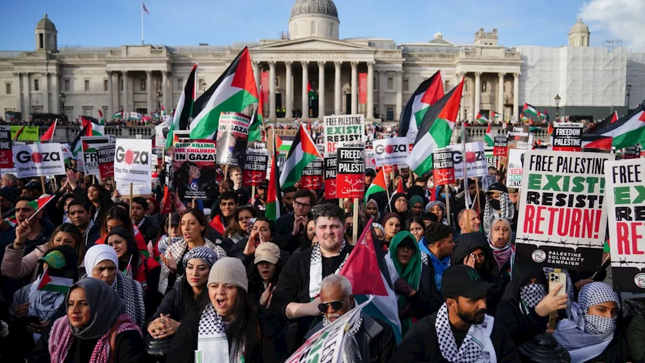 London pro-Palestine protest latest: Protesters arrested for inciting hatred, assaulting police officer