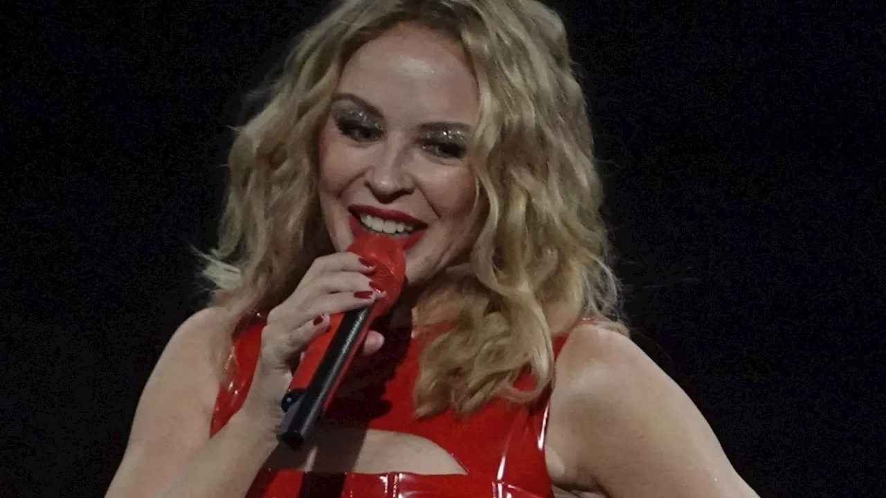 Kylie Minogue channels Elvis to get ‘intimate’ Las Vegas residency started in style...