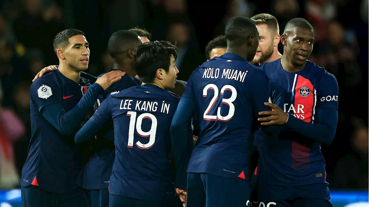 Paris Saint-Germain moves top of the French league with win over Montpellier