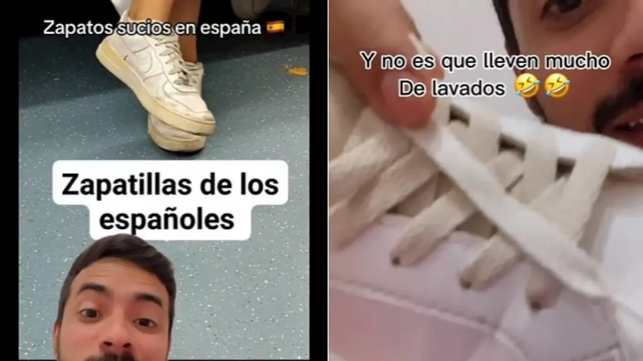 La teoría viral de un colombiano sobre por qué los españoles llevan sucios los zapatos