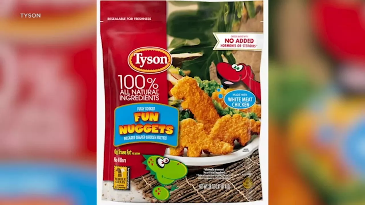 Tyson recalls 30,000 pounds of dinosaur-shaped chicken nuggets