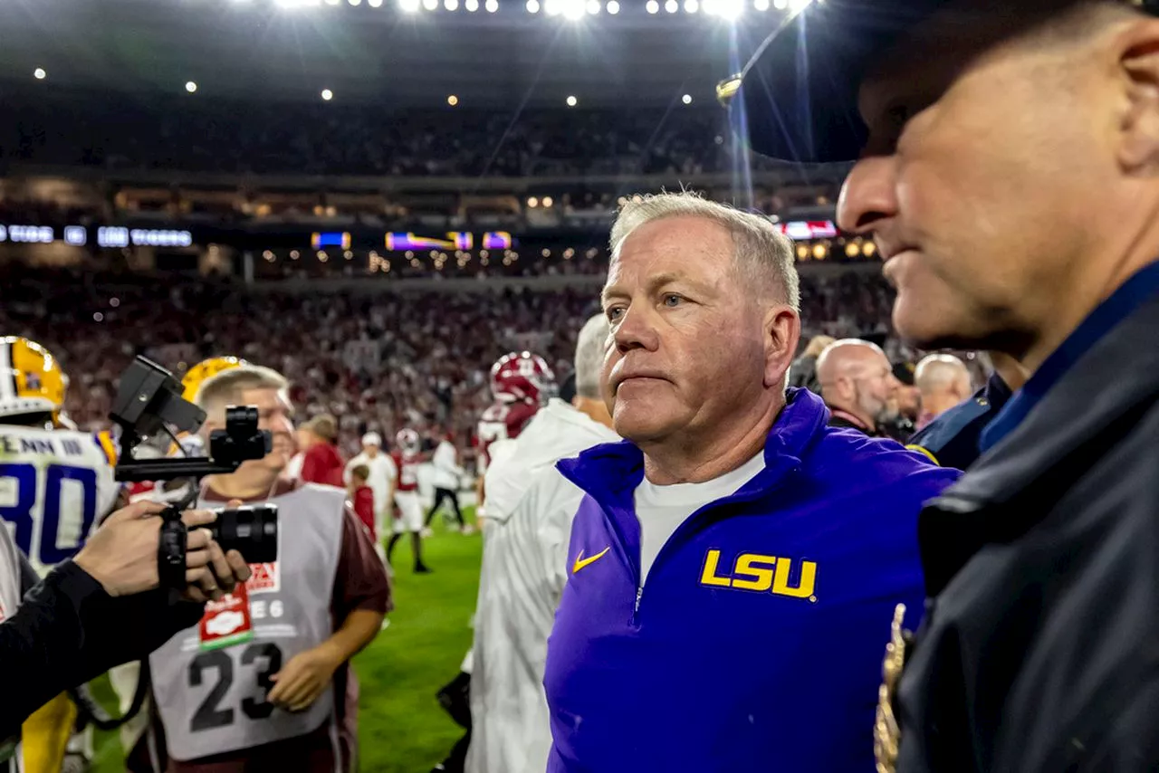 What LSU’s Brian Kelly said about Jayden Daniels, Jalen Milroe and more after losing to Alabama