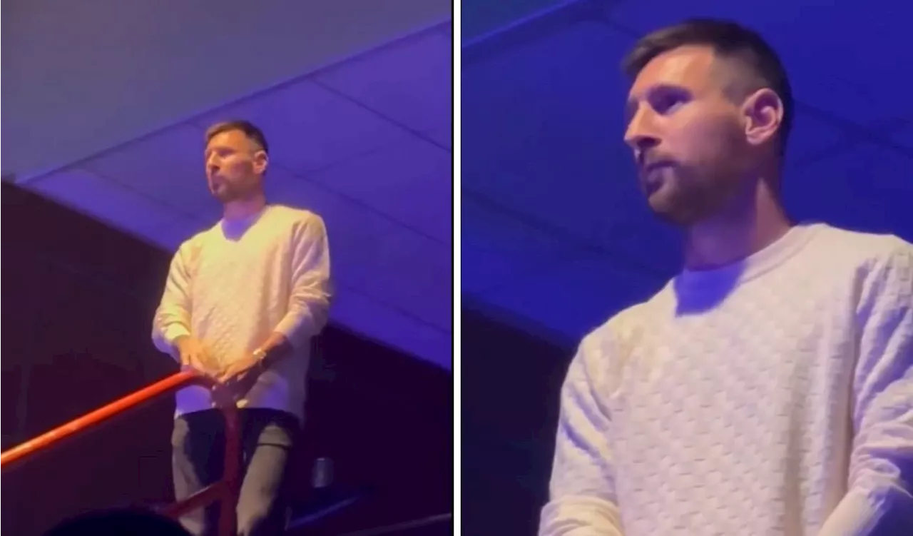 Messi mostró su flow y disfrutó un concierto de Maluma en Miami