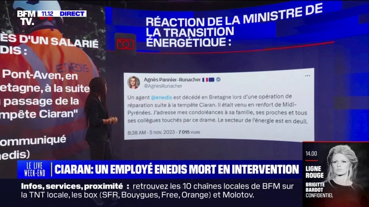 Ciaràn: ce que l'on sait sur la mort d'un salarié d'Enedis en intervention