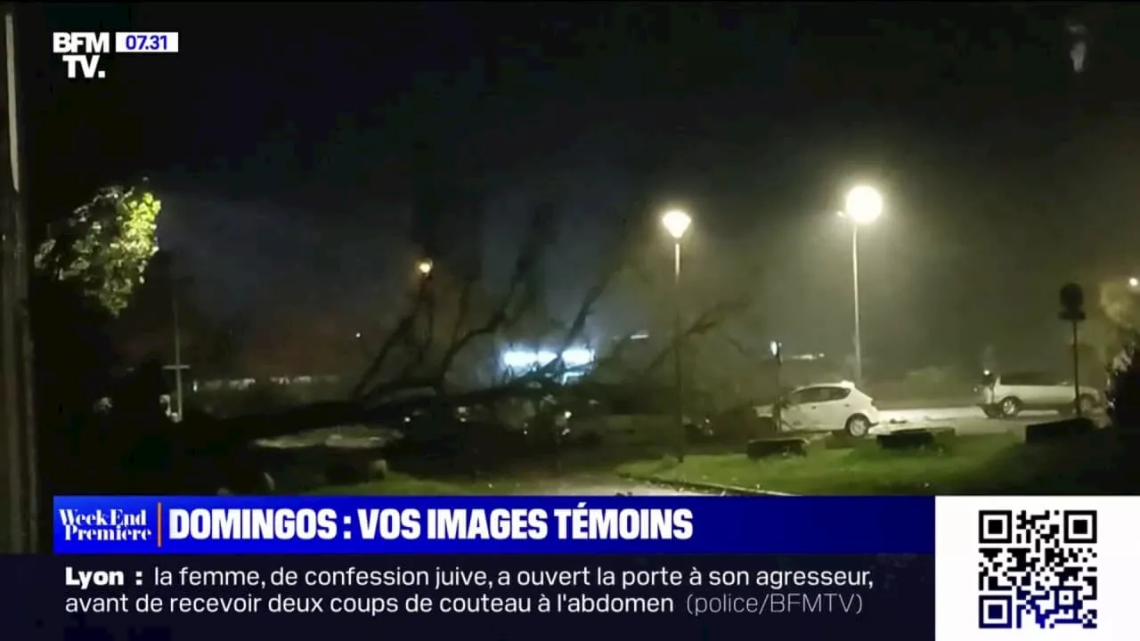 Domingos: les images impressionnantes de la tempête qui a balayé la façade atlantique