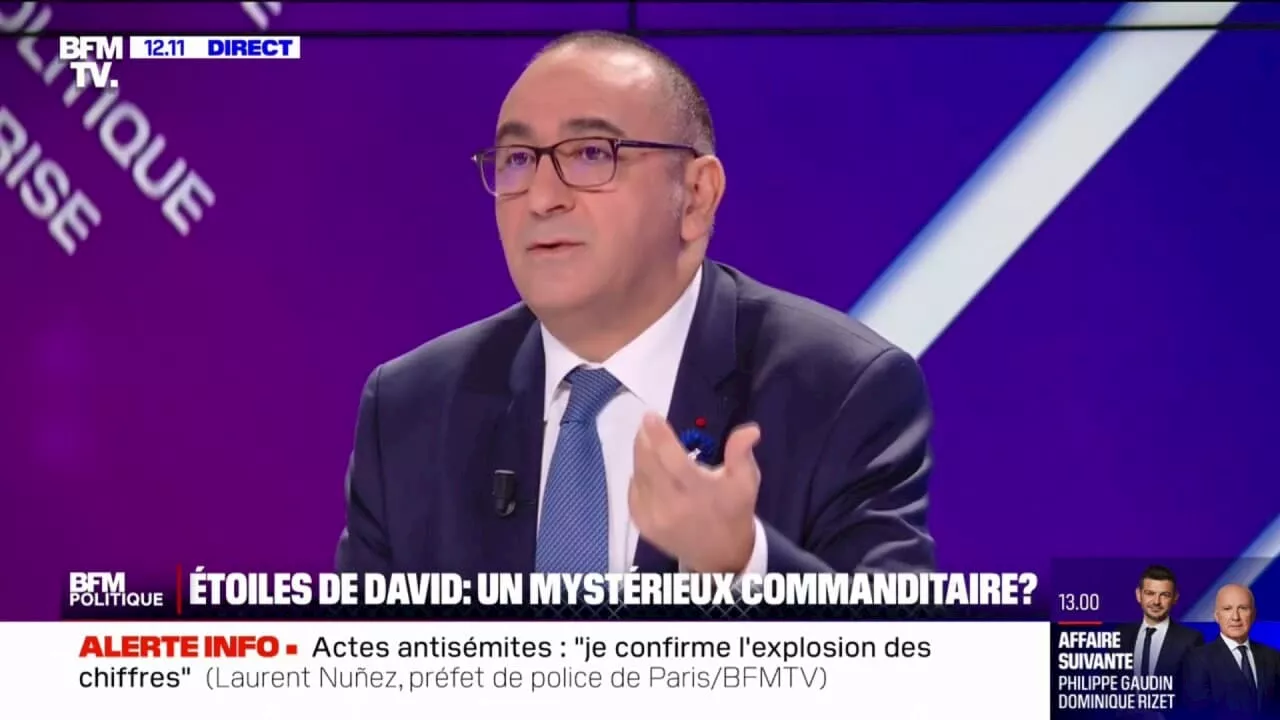 Laurent Nuñez, préfet de police de Paris: 'On a eu plus de 250 étoiles de David taguées'