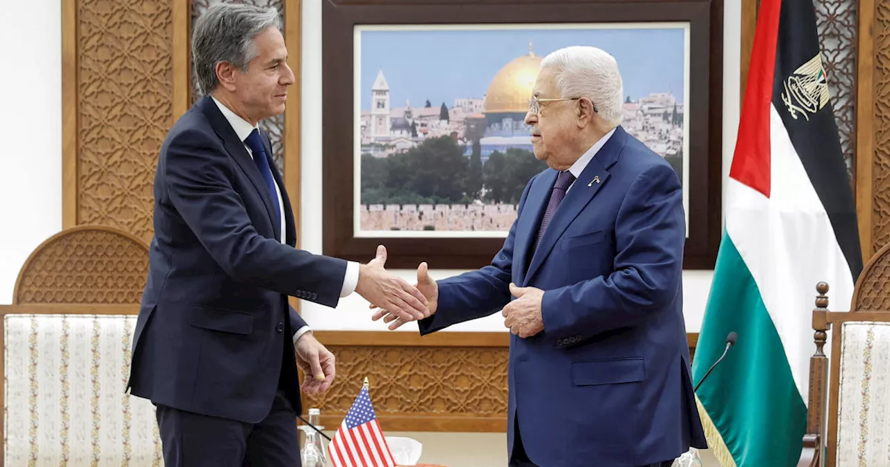 U.S. Secretary of State Antony Blinken meets with Palestinian Authority president during West Bank trip