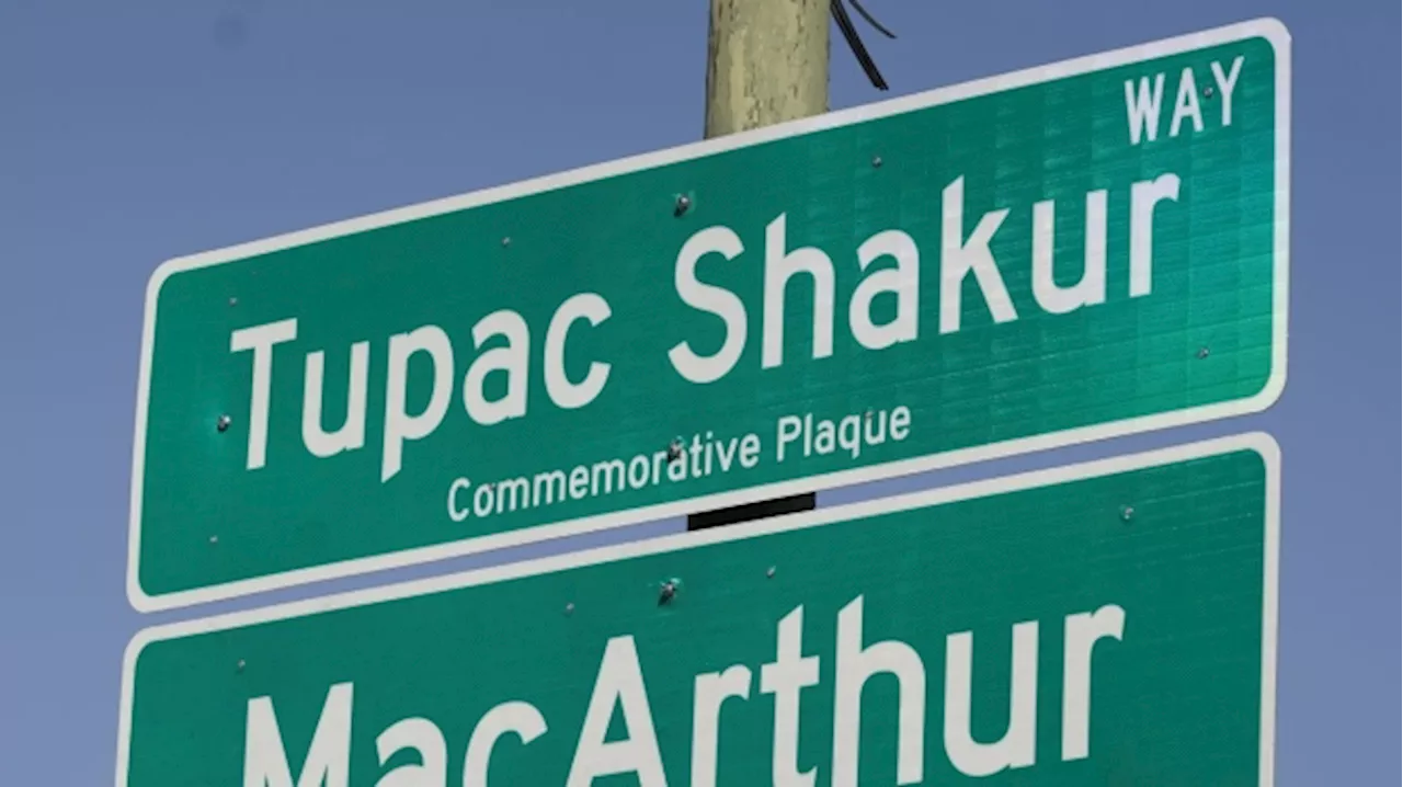 Tupac Shakur has an Oakland street named for him 27 years after his death