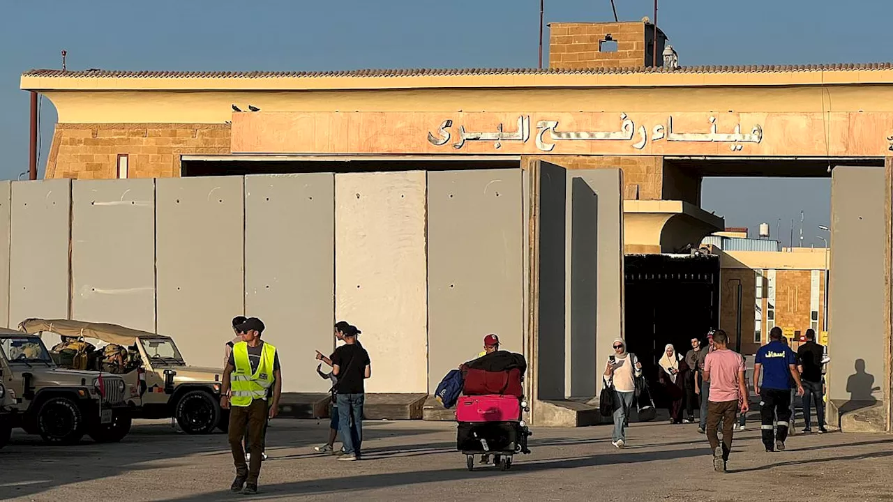 No escape: Desperate Brits trying to flee Gaza are turned away after Rafah crossing to Egypt fails...