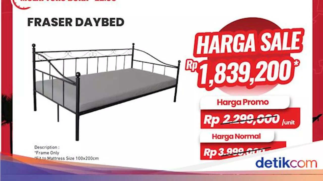 Buruan Beli! Tempat Tidur di Transmart Full Day Sale Hemat Rp 2 Jutaan