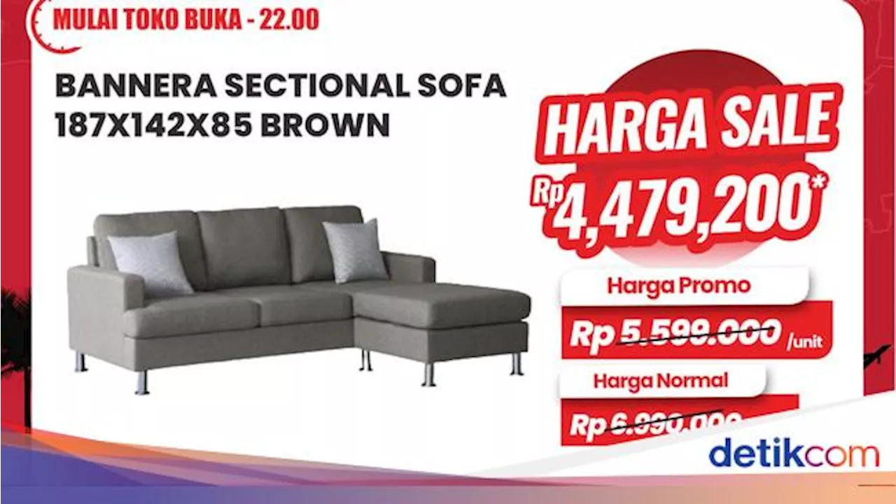 Cuma di Transmart Full Day Sale, Sofa Ini Diskon sampai Rp 2,5 Juta!