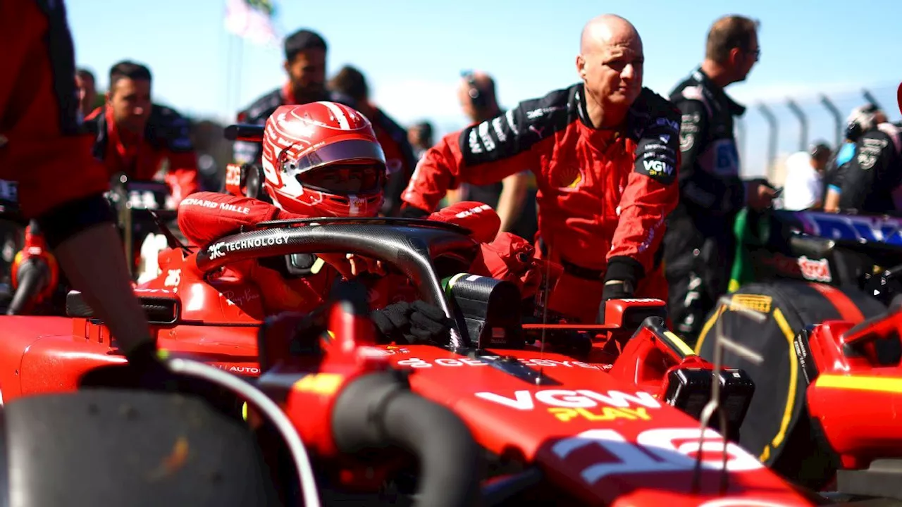 Ferrari's Charles Leclerc crashes on formation lap in Brazil