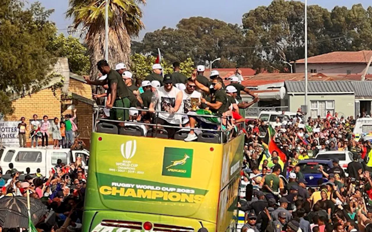 WATCH: Cape Town brings the gees for Bok victory tour