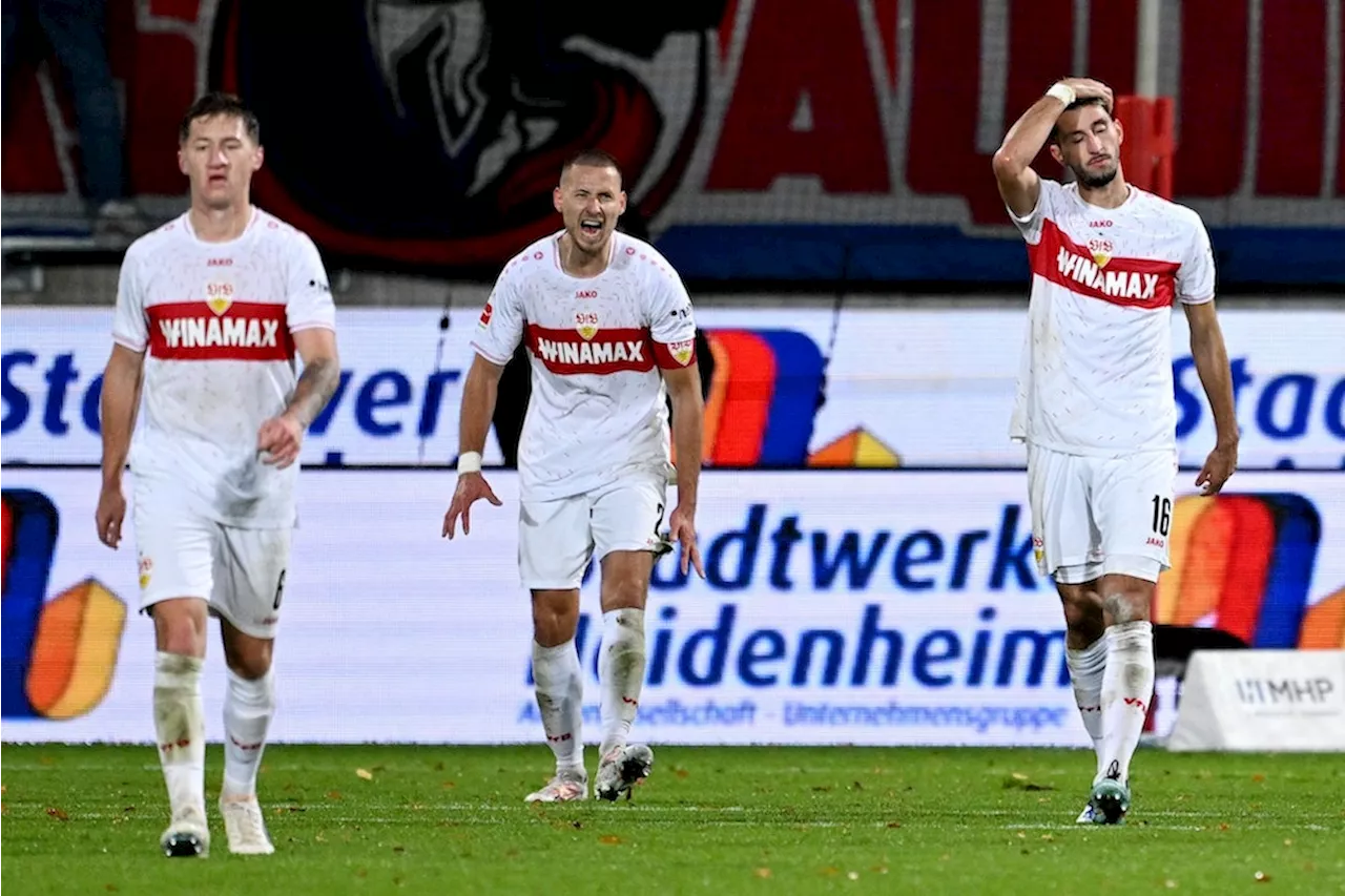 VfB verliert Schwaben-Duell in Heidenheim